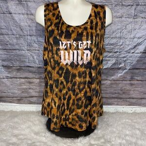 LuLaRoe Cheetah Print “LET’S GET WILD” Tank Top